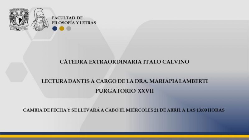 Lectura 'Dantis' Purgatorio XXVII